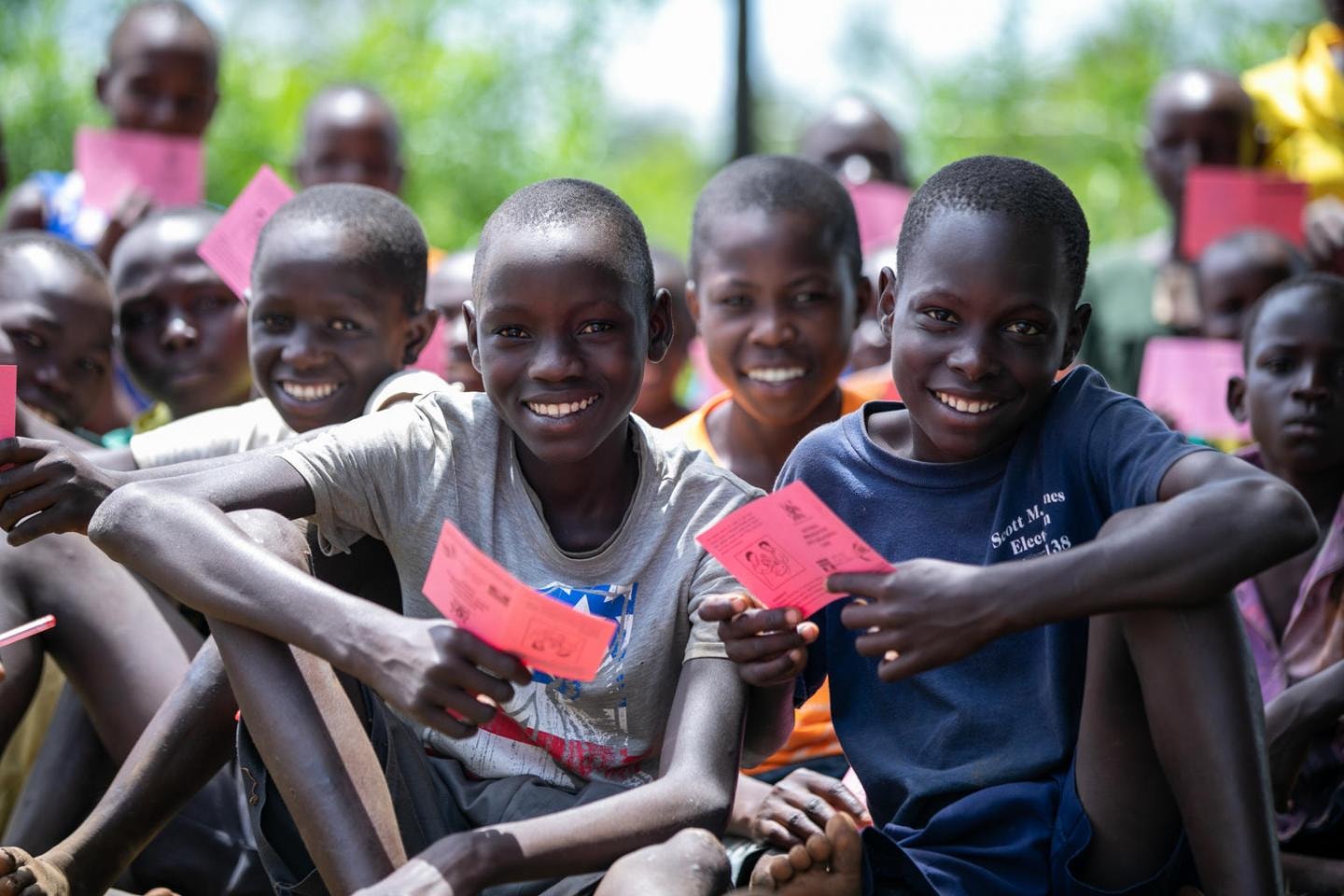 Những đứa trẻ ở Uganda. Ảnh: UNICEF.