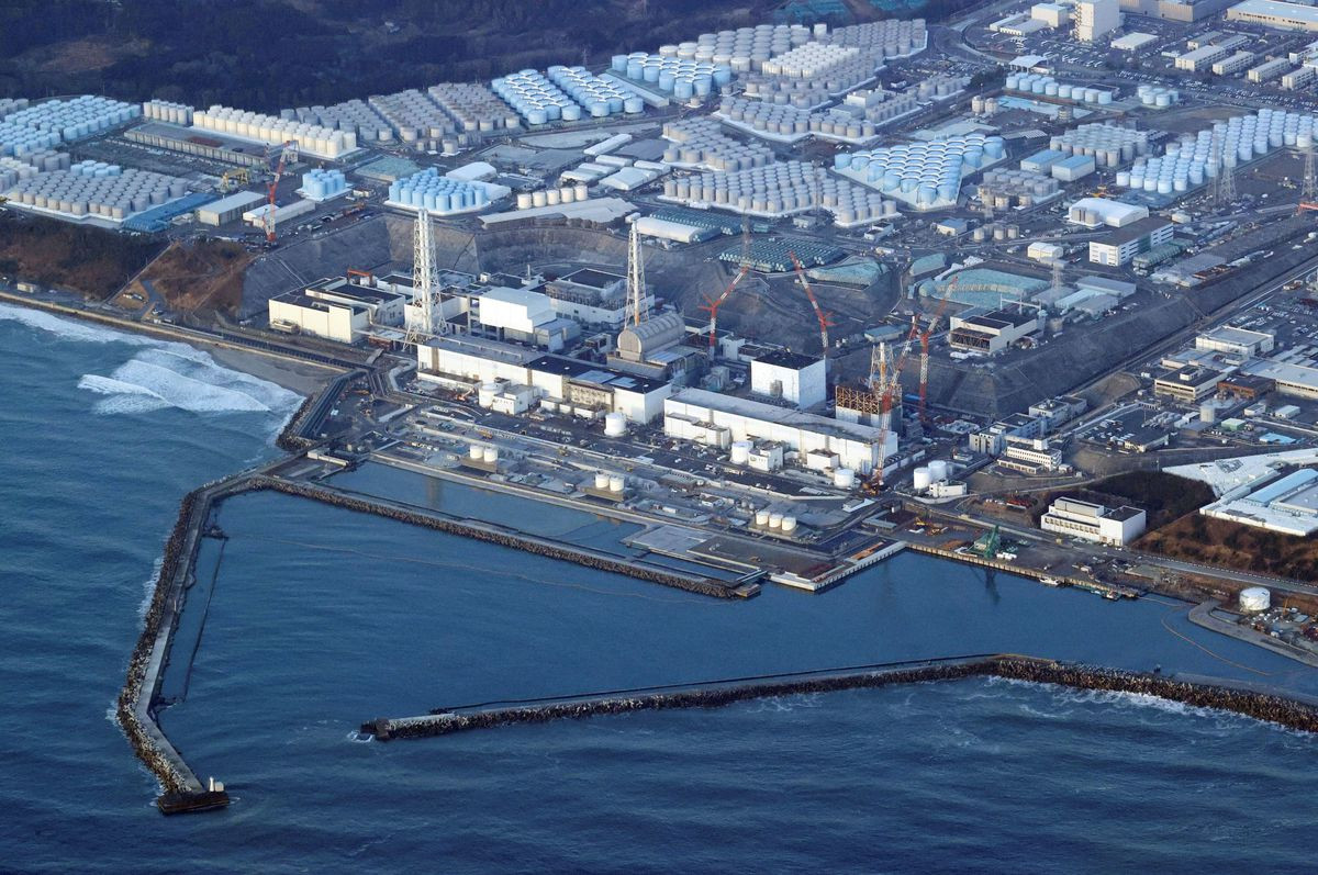 Nhà máy điện hạt nhân Fukushima Daiichi ở thị trấn Okuma, tỉnh Fukushima, phía bắc thủ đô Tokyo. Ảnh: AP.