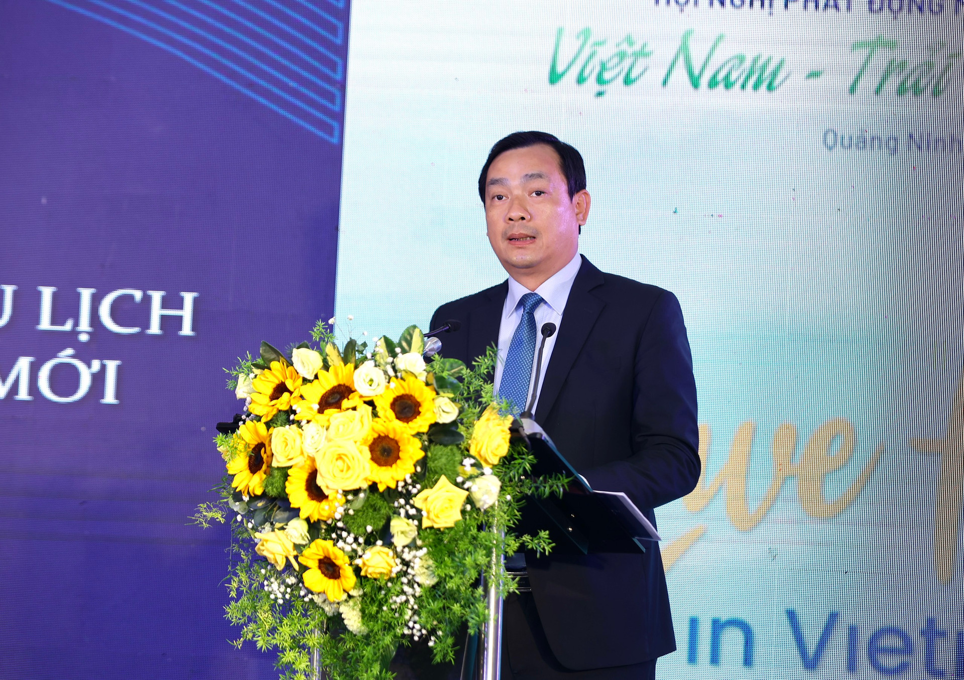 Ông Nguyễn Trùng Khánh - Tổng Cục trưởng Tổng Cục DL phát biểu.