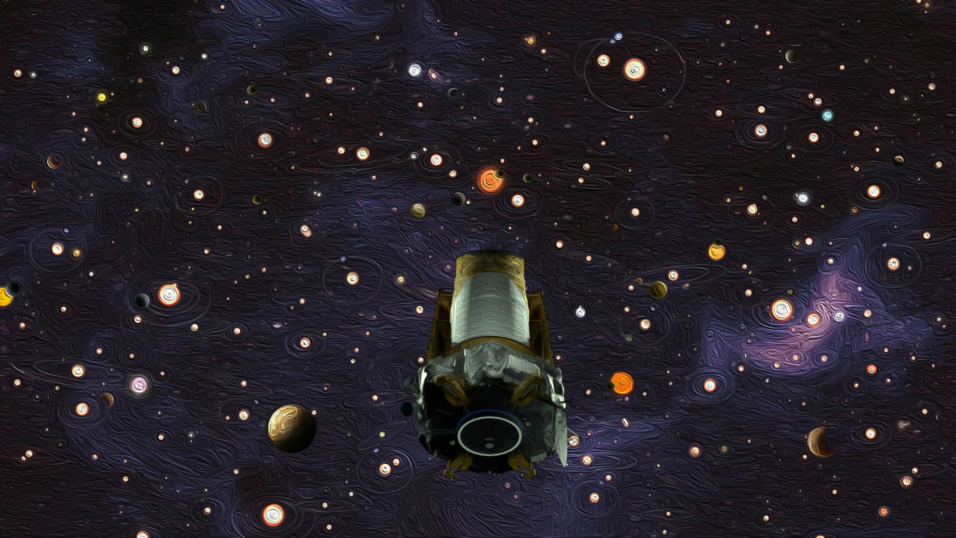 Kính viễn vọng Không gian Kepler. Ảnh: NASA.