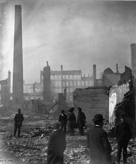Thành phố Toronto sau trận Đại hỏa hoạn năm 1904. Ảnh: City of Toronto.