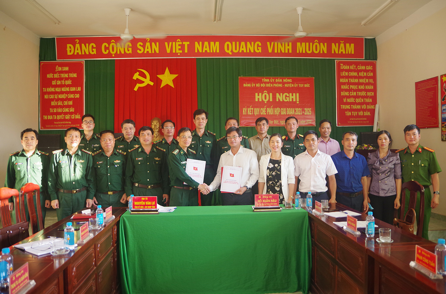 Ký kết quy chế phối hợp giữa Đảng ủy Bộ đội biên phòng tỉnh và Huyện ủy Tuy Đức, tỉnh Đăk Nông.