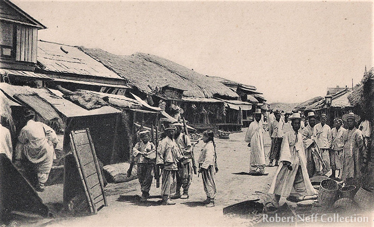 Một con phố ở Wonsan vào khoảng những năm 1900. Ảnh: Korea Times.