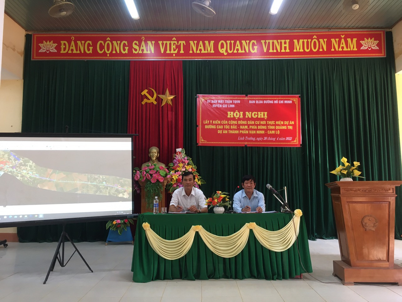 Ủy ban MTTQ Việt Nam các huyện Gio Linh, Vĩnh Linh và Cam Lộ tổ chức Hội nghị lấy ý kiến của cộng đồng dân cư nơi thực hiện dự án cao tốc Vạn Ninh – Cam Lộ.