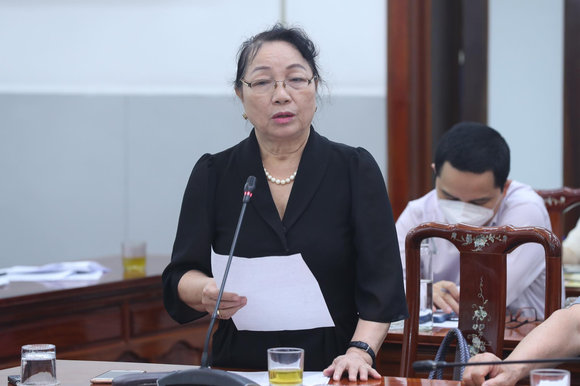 Bà Hà Thị Liên, Ủy viên Đoàn Chủ tịch Ủy ban Trung ương MTTQ Việt Nam.