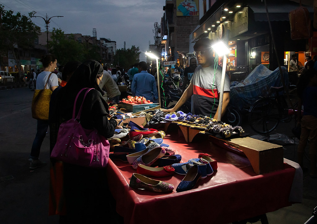 Khu chợ đêm ở Jodhpur, Ấn Độ. Ảnh: Flickr.
