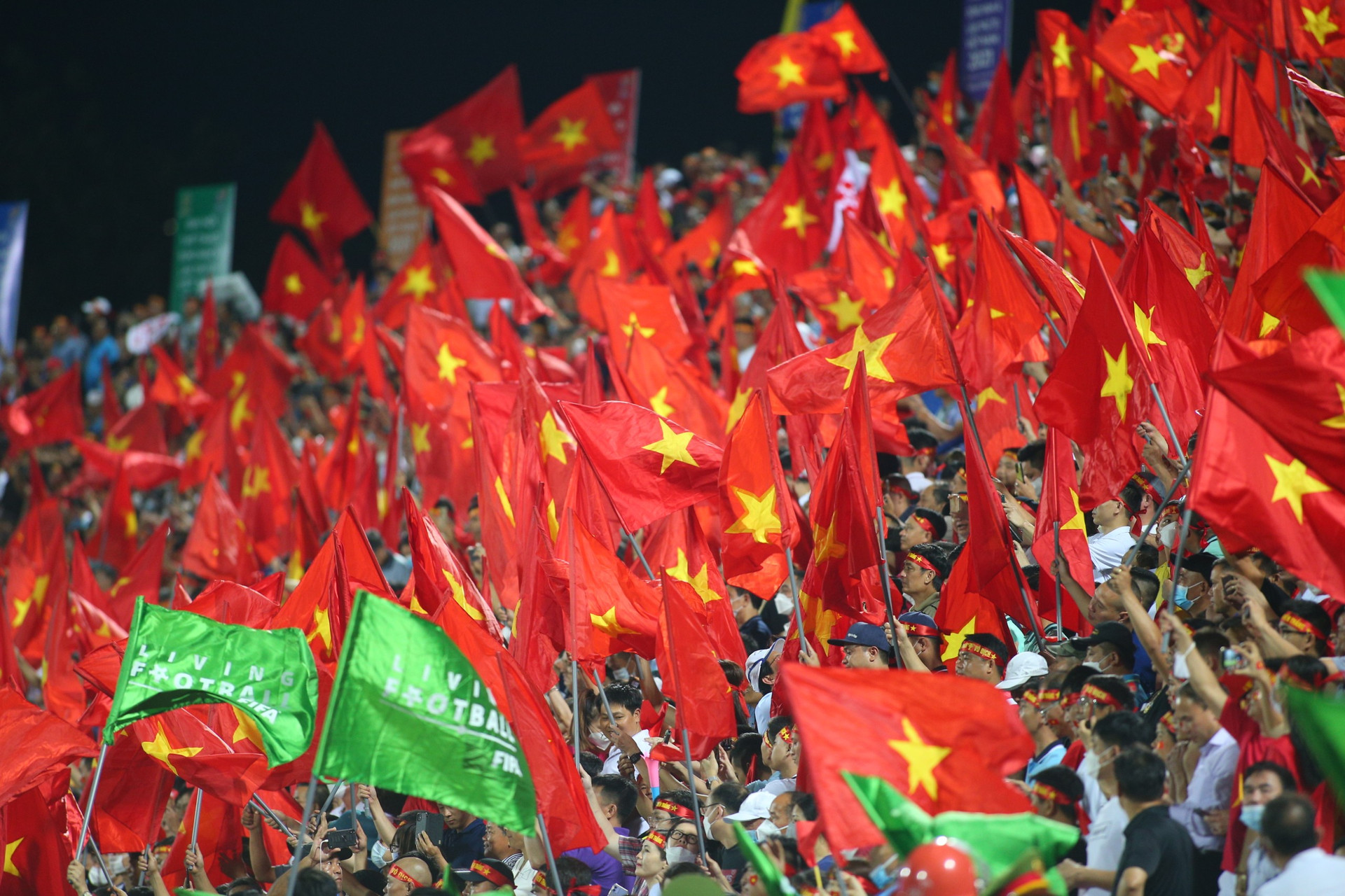U23 Việt Nam được sự ủng hộ cuồng nhiệt của các CĐV nhà 