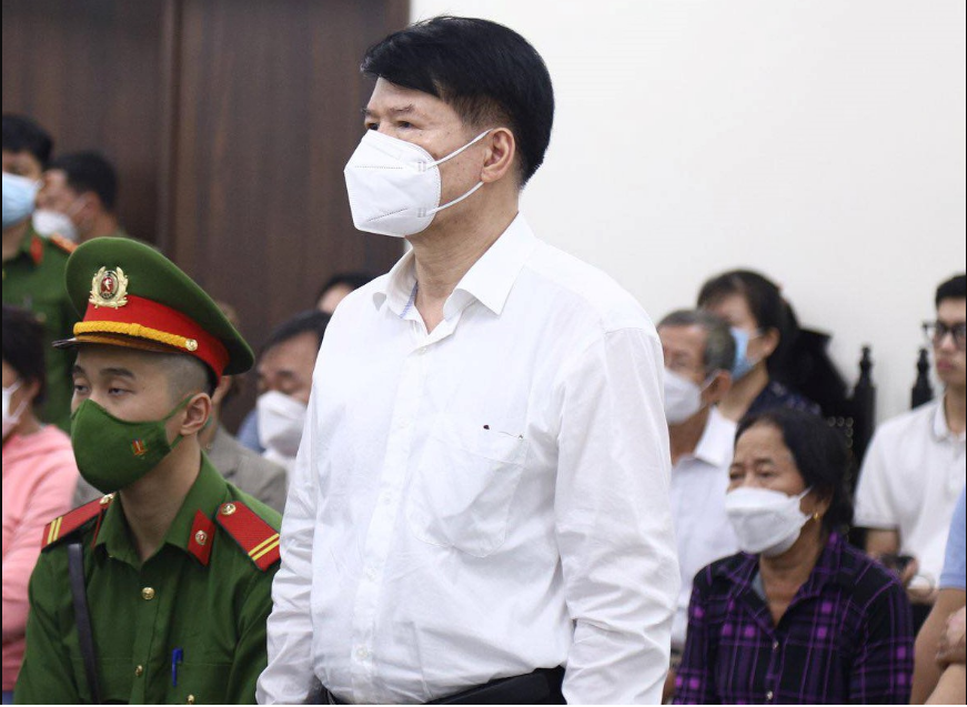 Bị cáo Trương Quốc Cường tại phiên tòa xét xử.