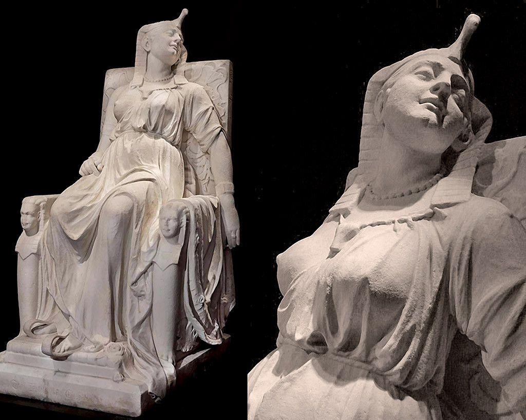 Tác phẩm điêu khắc nổi tiếng nhất của Edmonia - “Cái chết của Cleopatra”. Ảnh: Grunge.