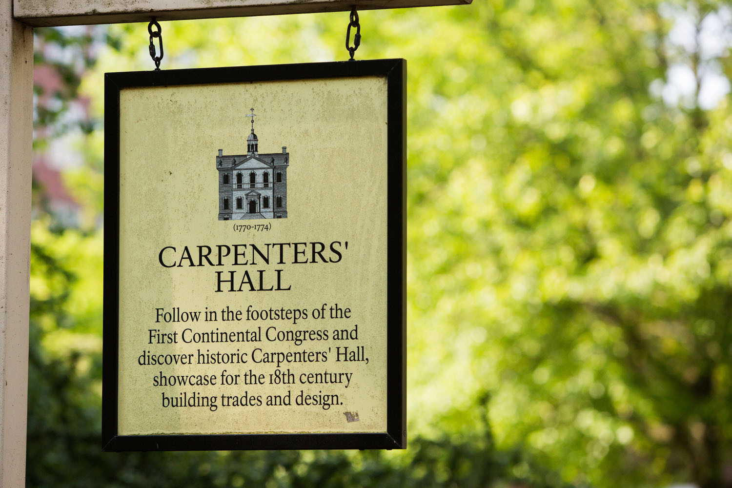 Tòa nhà Carpenters 'Hall đại diện cho thương mại và thiết kế thế kỷ 18. Ảnh: Rex.