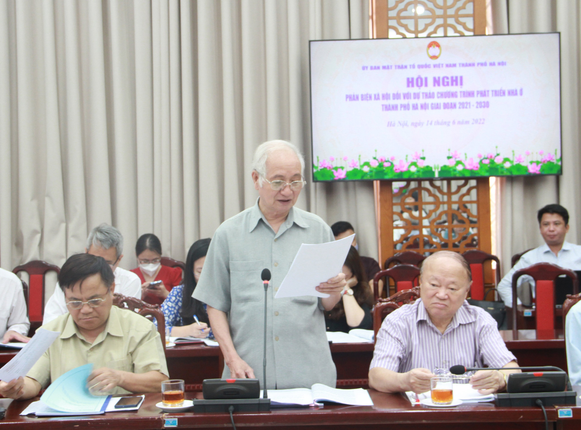 Ông Đào Ngọc Nghiêm, Phó Chủ tịch Hội Quy hoạch Phát triển và Đô thị Việt Nam nêu ý kiến.