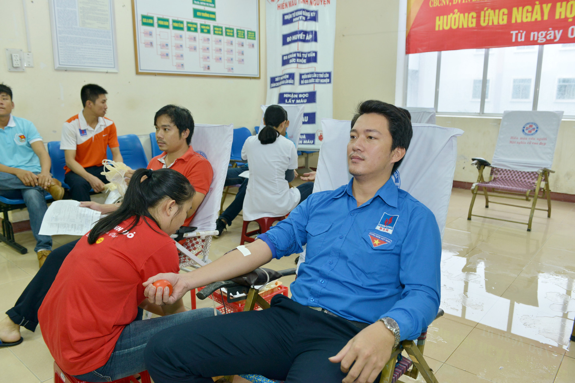 Đoàn Thanh niên BSR luôn đi đầu trong các hoạt động hiến máu tình nguyện.