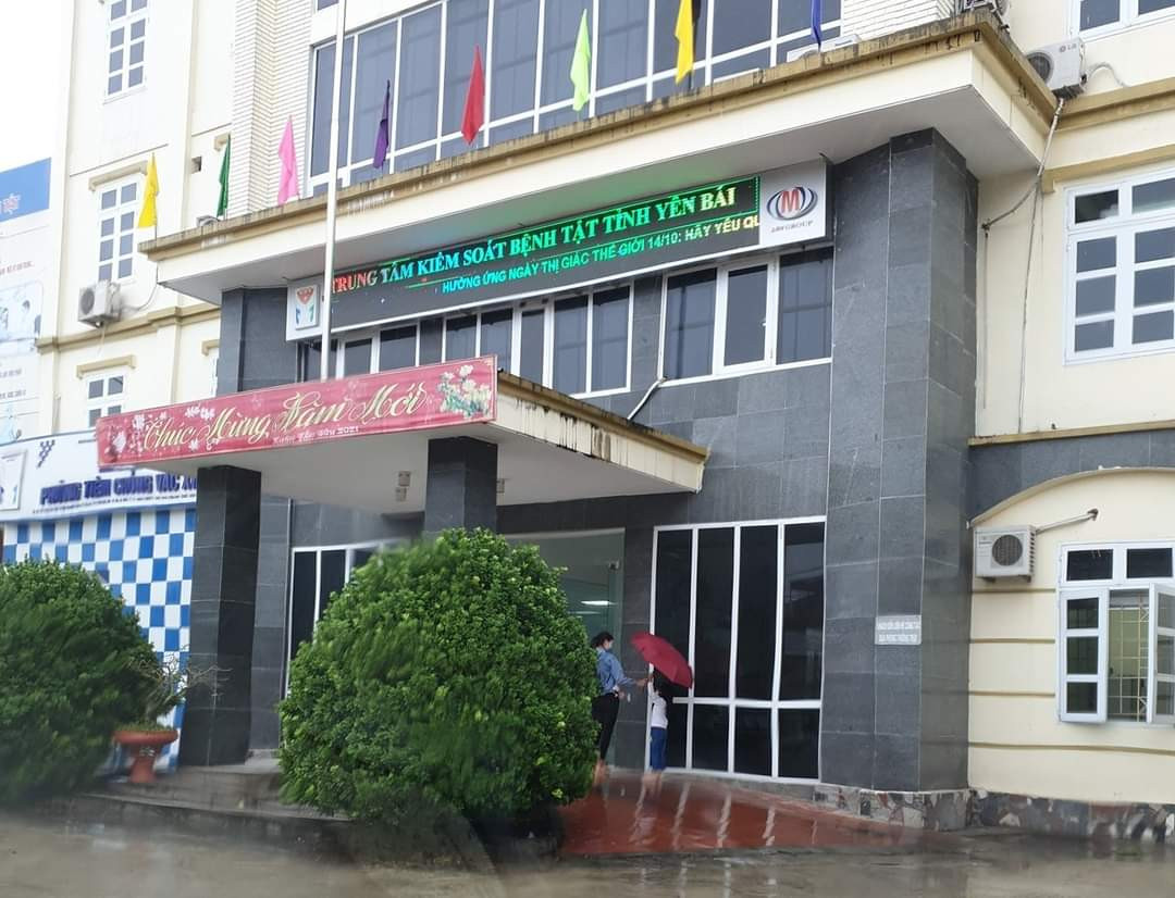 Trung tâm Kiểm soát bệnh tỉnh Yên Bái, nơi có cán bộ bị bắt tạm giam vì liên quan đến Việt Á