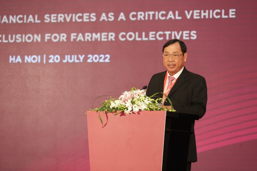 Tổng Giám đốc Agribank Tiết Văn Thành phát biểu tại Diễn đàn.