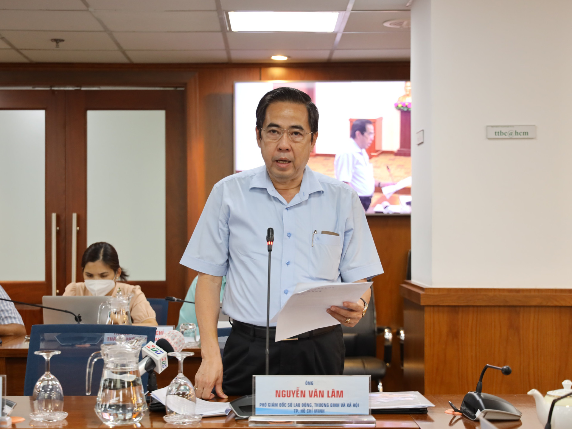 Phó Giám đốc Sở Lao động - Thương binh và xã hội TP HCM thông tin tiến độ chi tiền hỗ trợ thuê nhà.