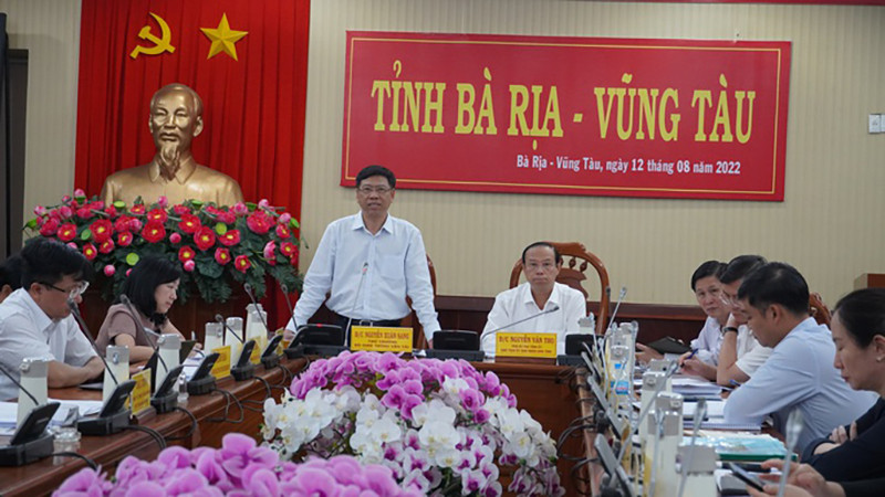 Ngày 12/8, Đoàn công tác Bộ Giao thông Vận tải do Thứ trưởng Nguyễn Xuân Sang làm Trưởng đoàn đã đến làm việc với UBND tỉnh Bà Rịa – Vũng Tàu.