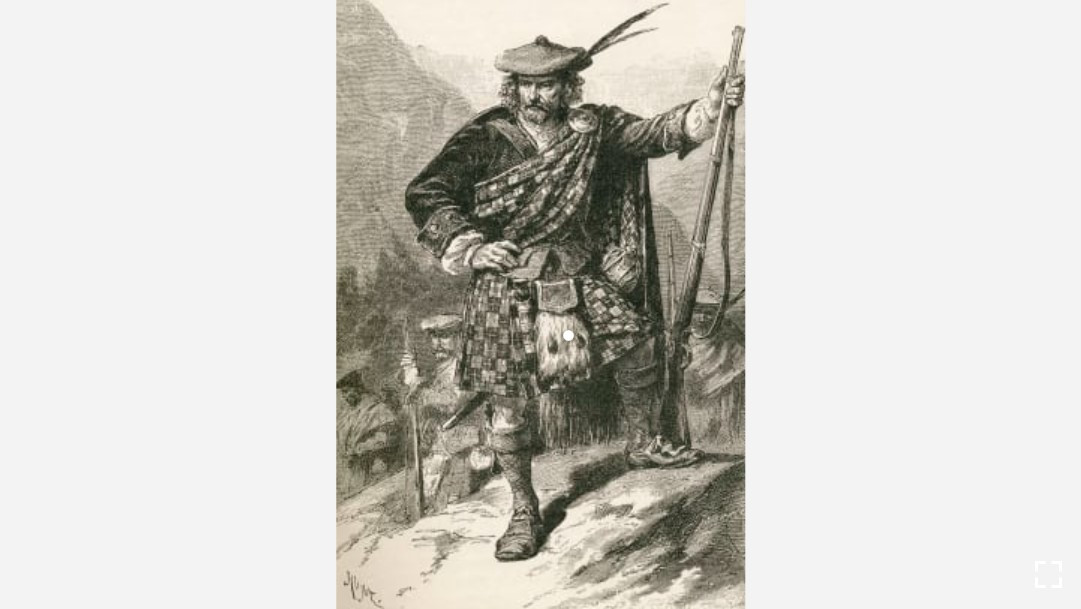 Một thủ lĩnh mặc váy đến từ Cao nguyên Scotland, như được vẽ trong một cuốn sách năm 1888 của nhà sinh vật học và nhân chủng học George Thomas Bettany. Ảnh: CNN.