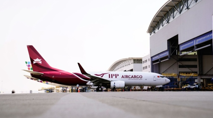 Máy bay mang thương hiệu IPP Air Cargo. Ảnh: IPPG