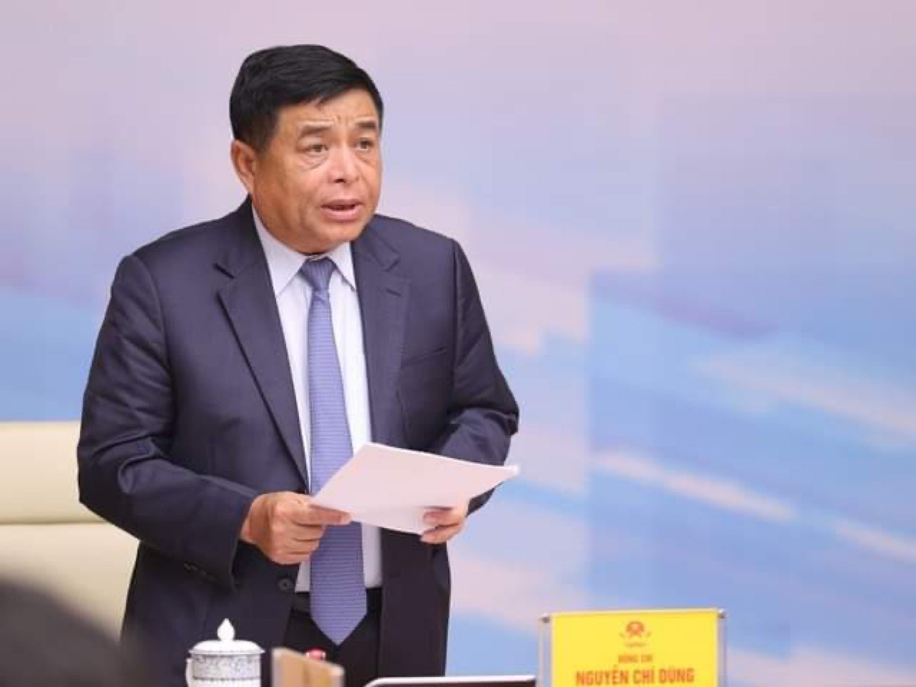 Bộ trưởng Nguyễn Chí Dũng phát biểu tại hội nghị. Ảnh do MPI cung cấp