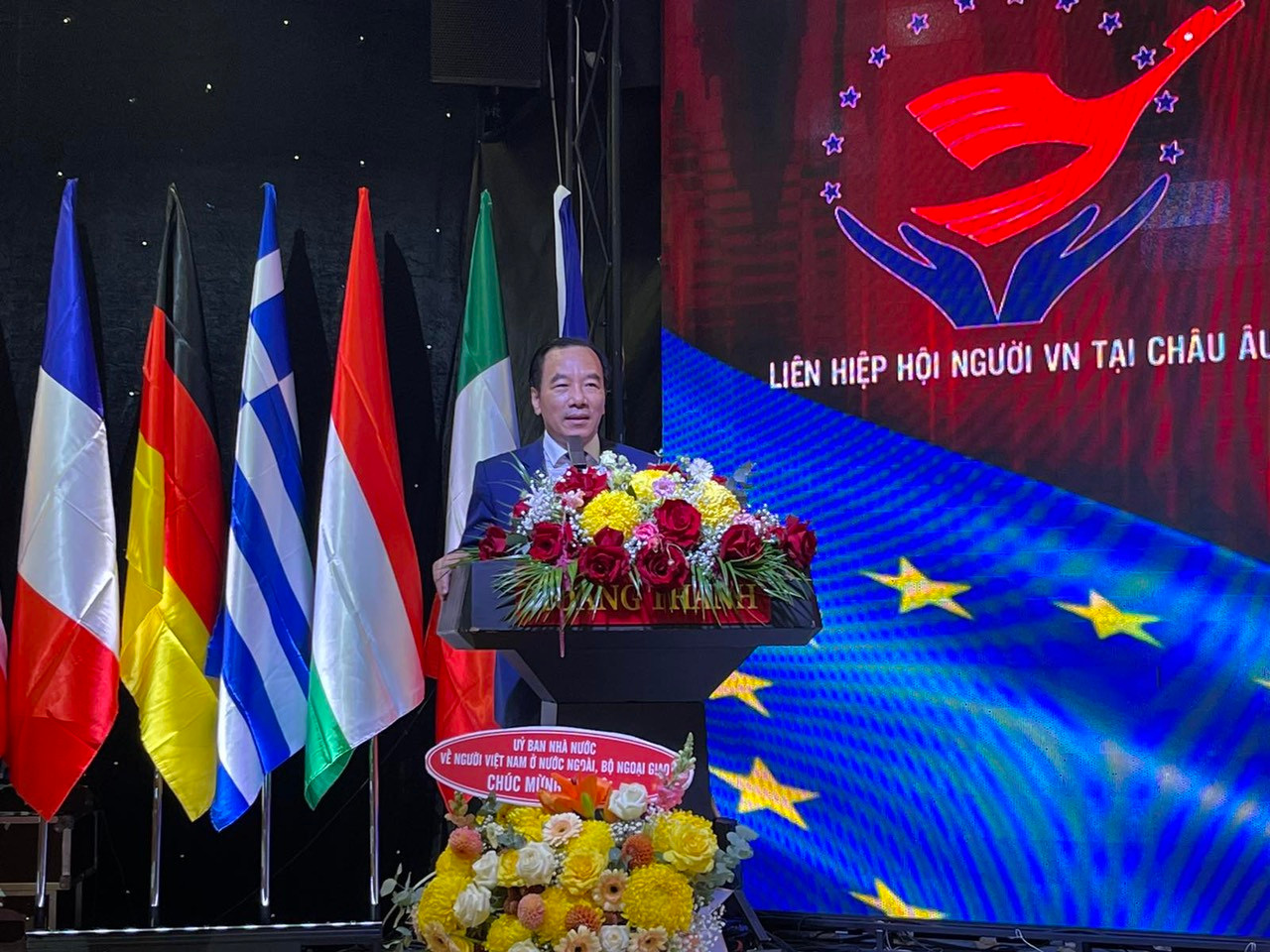 Phó Chủ tịch Ủy ban Trung ương MTTQ Việt Nam Ngô Sách Thực phát biểu tại Đại hội.