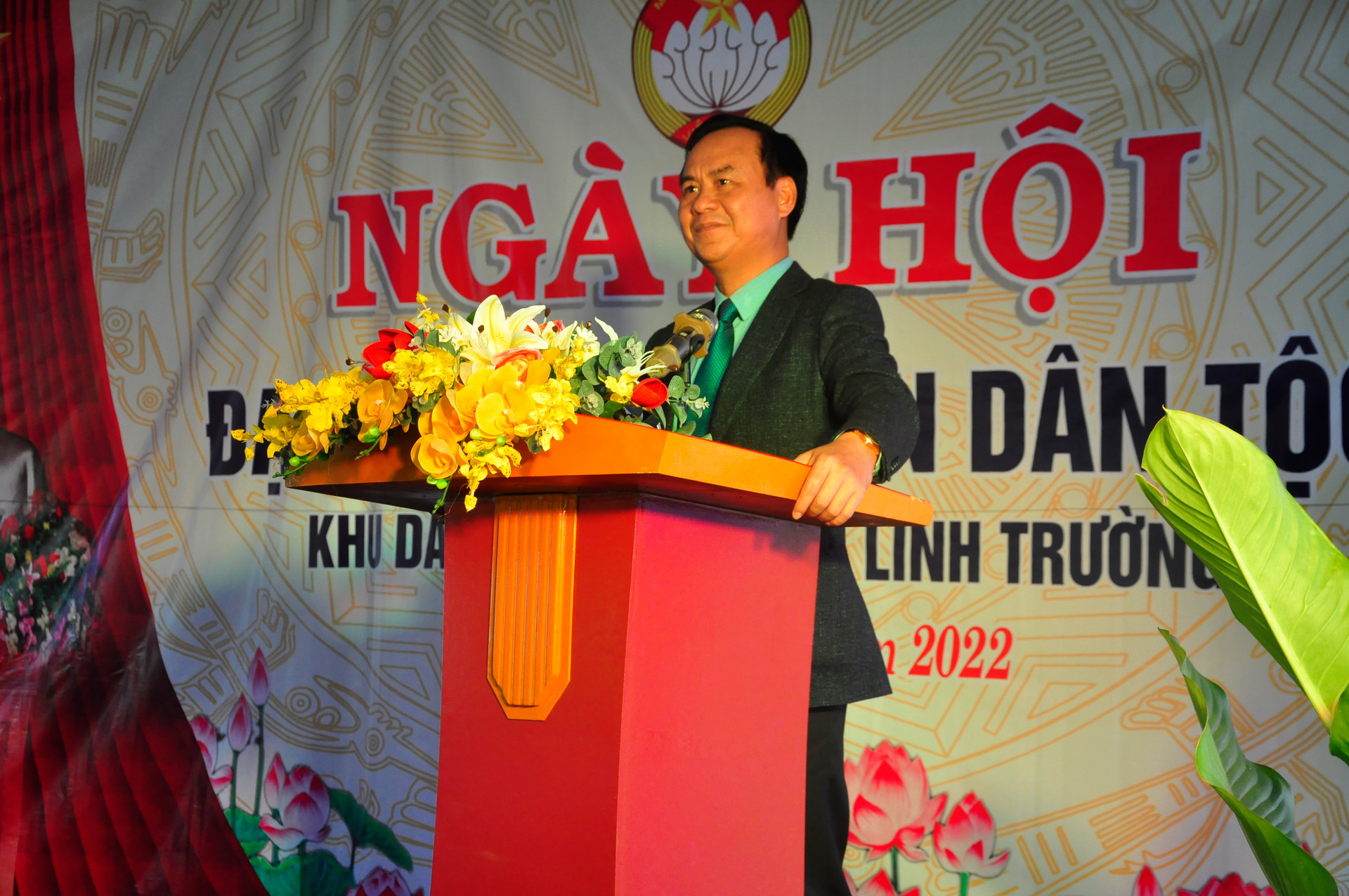 Ông Võ Văn Hưng phát biểu tại Ngày hội.