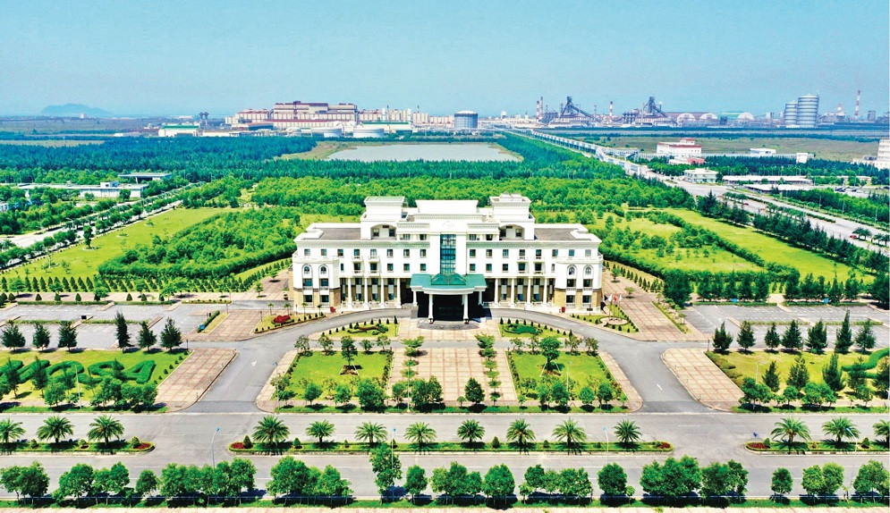 Công ty TNHH Hưng nghiệp Gang thép Formosa Hà Tĩnh đảm bảo tỷ lệ cây xanh theo tiêu chuẩn.