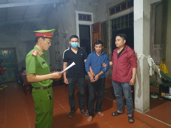 Lực lượng Công an tại tỉnh Quảng Trị phá chuyên án 422T sau gần 1 tuần xác lập. Ảnh: CACC.