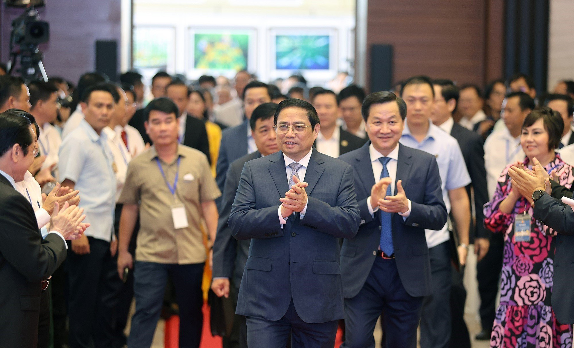 Thủ tướng Phạm Minh Chính và các đại biểu đến dự Hội nghị.