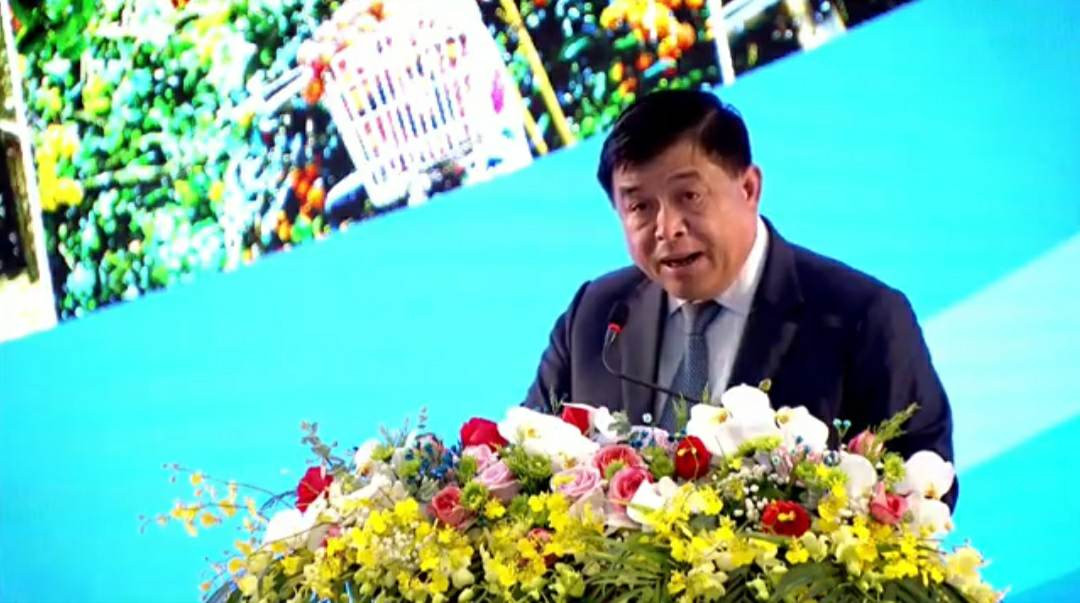 Bộ trưởng Bộ Kế hoạch và Đầu tư Nguyễn Chí Dũng phát biểu tại Hội nghị.