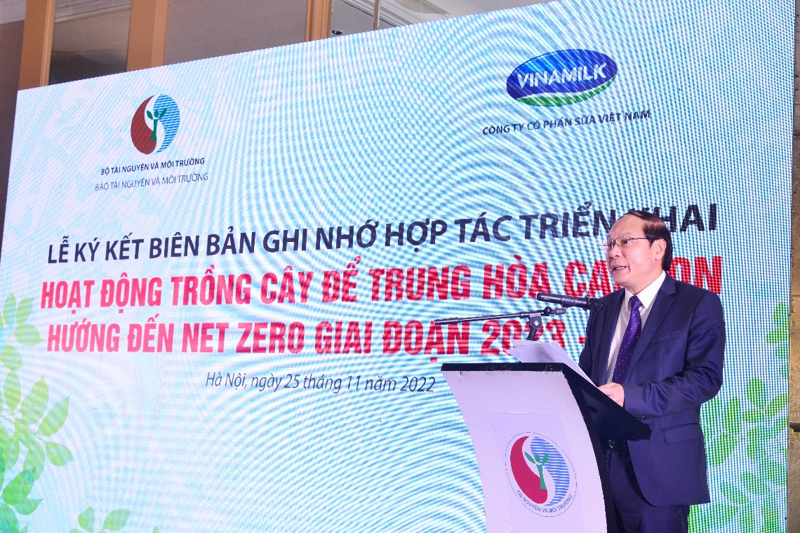 Thứ trưởng Bộ TN&MT Lê Công Thành phát biểu chỉ đạo tại sự kiện.