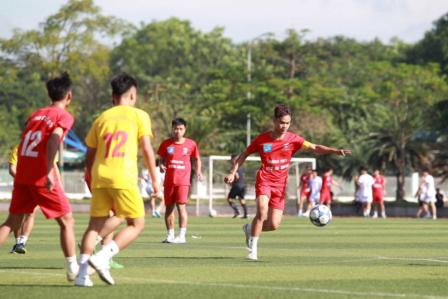 Những trận đấu đầu tiên của mùa giải bóng đá học sinh THPT Hà Nội - An ninh Thủ đô lần thứ XXI - 2022 Cúp Number 1 Active đã chính thức bắt đầu.
