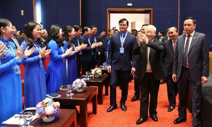 Tổng Bí thư Nguyễn Phú Trọng dự phiên trọng thể Đại hội Đoàn toàn quốc lần thứ XII .