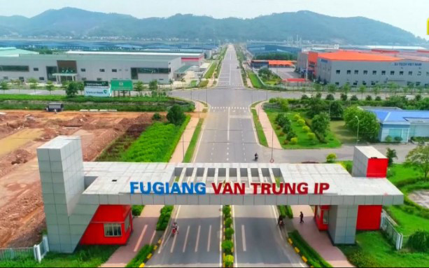 Khu Công nghiệp Vân Trung nằm sát dự án khu đô thị mới xã Nội Hoàng.