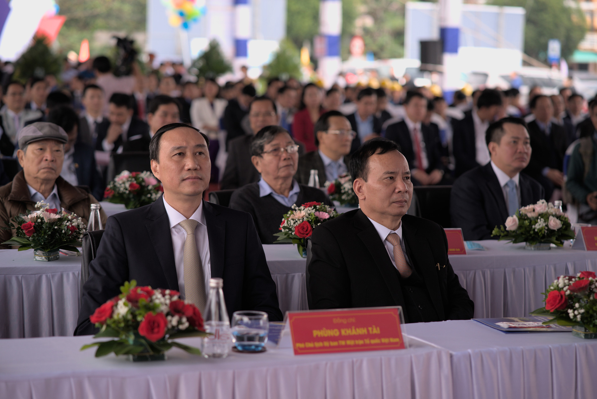 Ông Phùng Khánh Tài - Phó Chủ tịch Ủy ban Trung ương MTTQ Việt Nam tham dự Lễ khởi công.