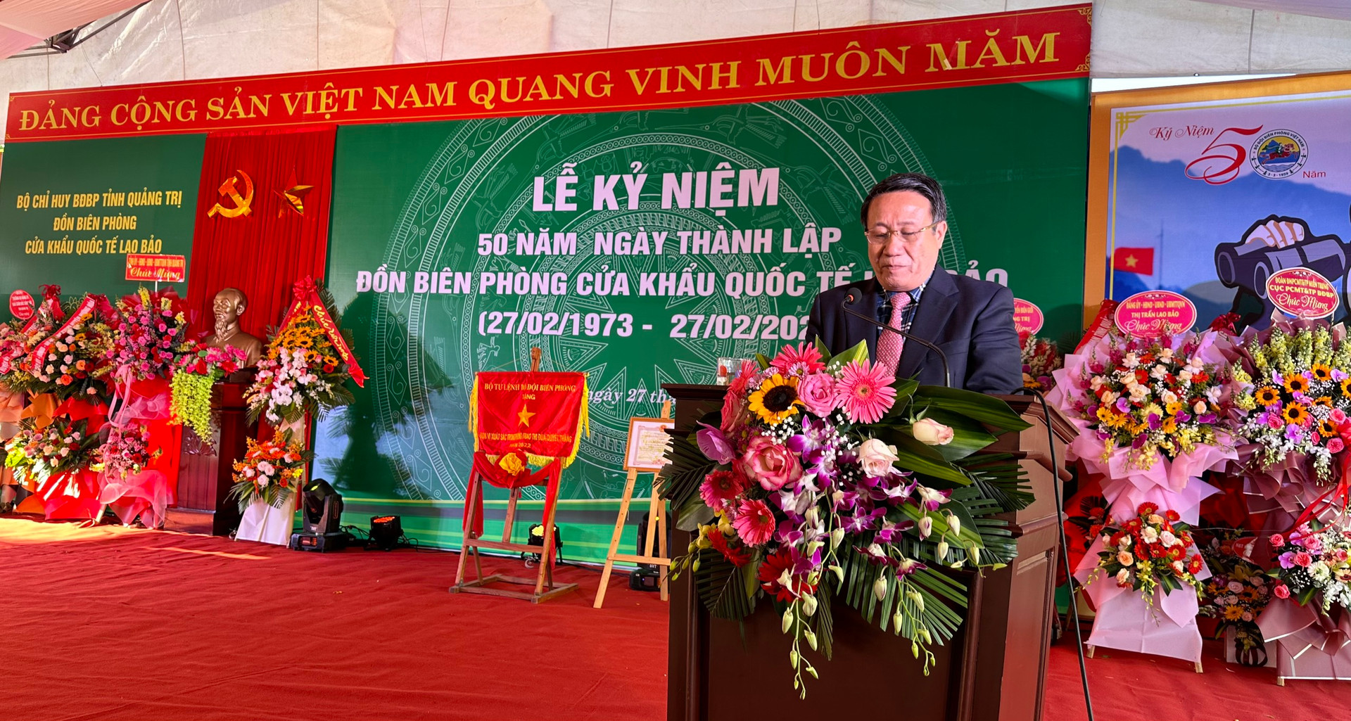 Ông Hà Sỹ Đồng phát biểu tại buổi lễ.