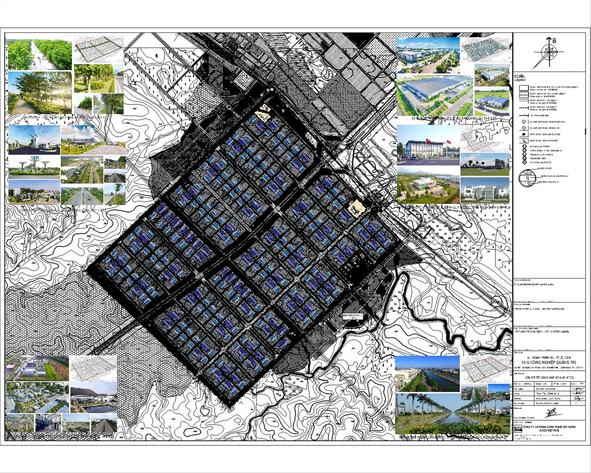 Định hướng không gian Khu công nghiệp Quảng Trị. Ảnh: http://quyhoach.xaydung.gov.vn.