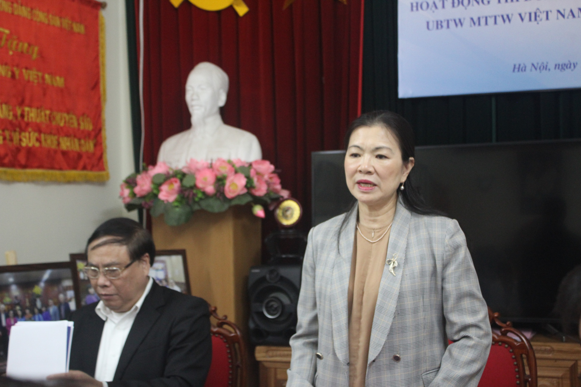 Phó Chủ tịch Trương Thị Ngọc Ánh phát biểu tại hội nghị.