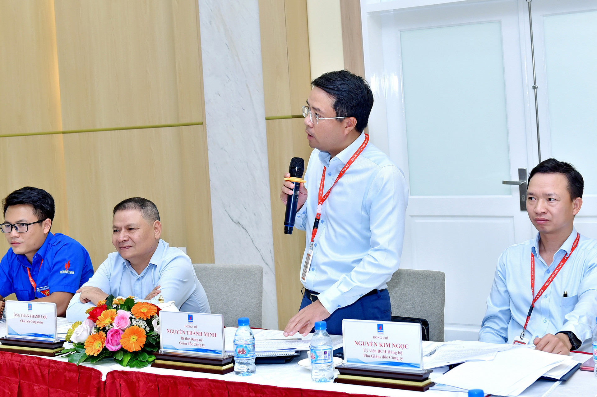 Đồng chí Nguyễn Thành Minh – Bí thư Đảng ủy, Giám đốc Công ty phát biểu đánh giá cao vị trí, vai trò cũng như sự đóng góp của Đoàn viên thanh niên KĐN.