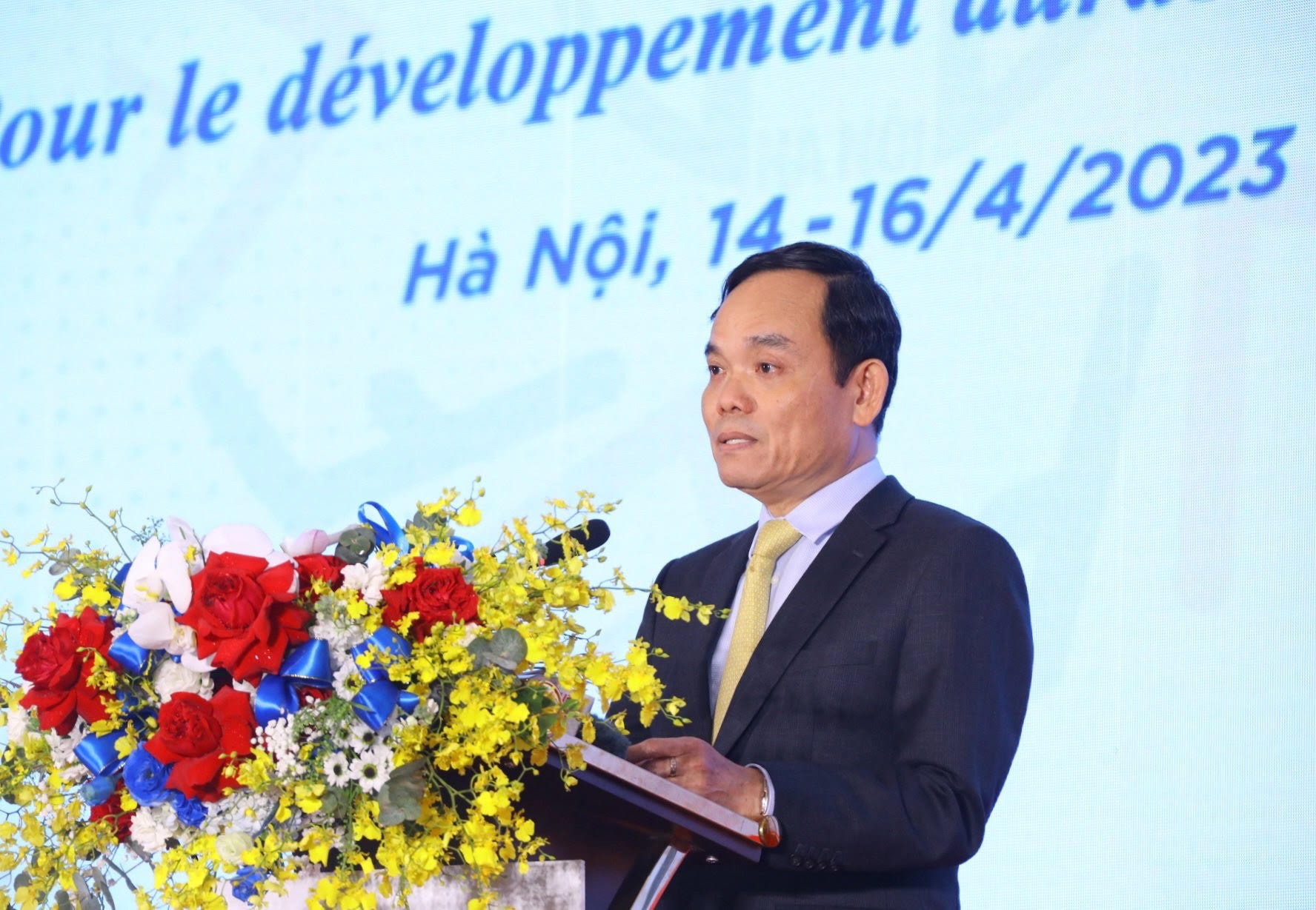 hó Thủ tướng Chính phủ Trần Lưu Quang phát biểu tại hội nghị.