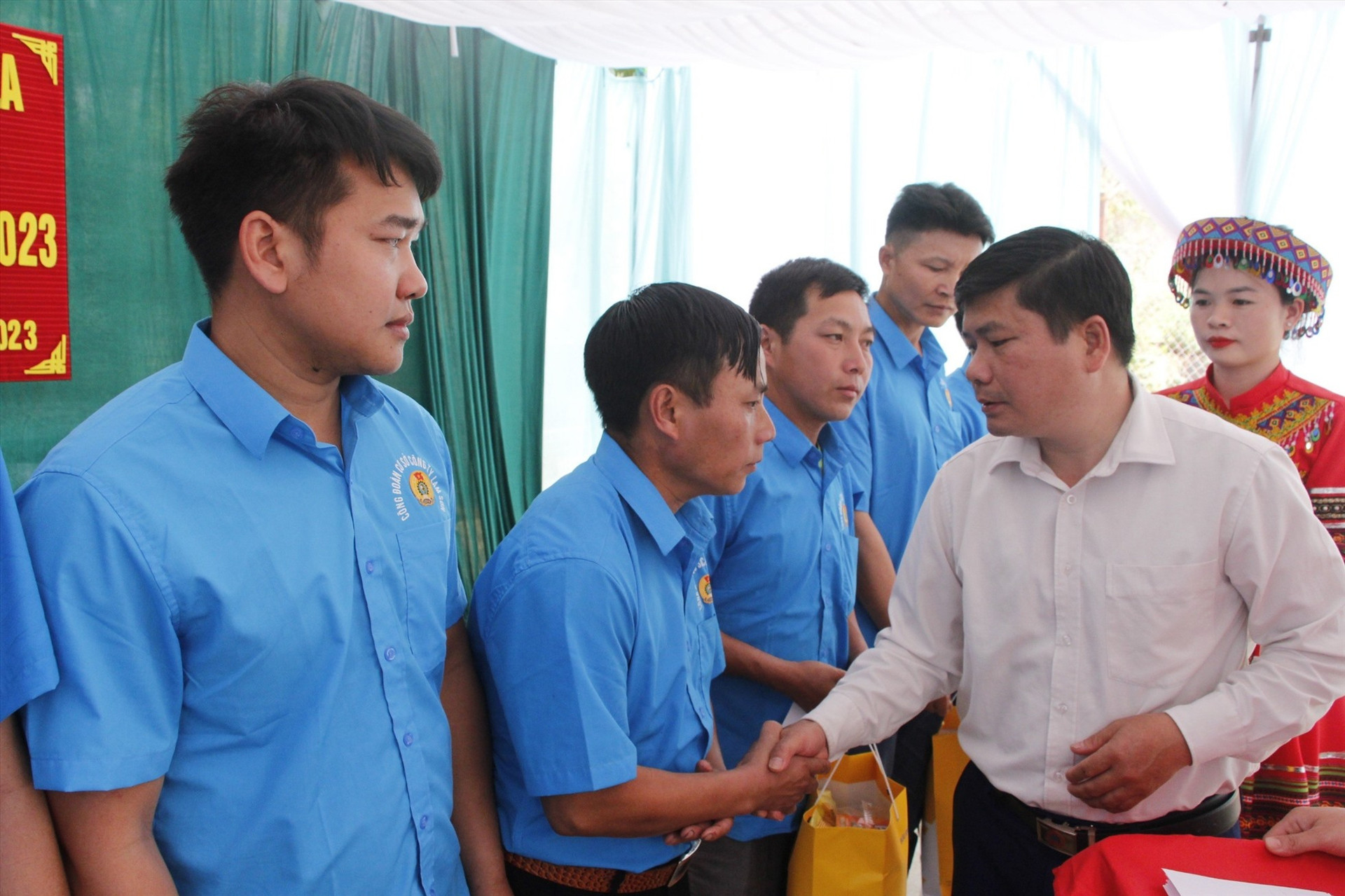 Hoạt động chào mừng Tháng Công nhân năm 2023 của LĐLĐ huyện Mường La, tỉnh Sơn La.