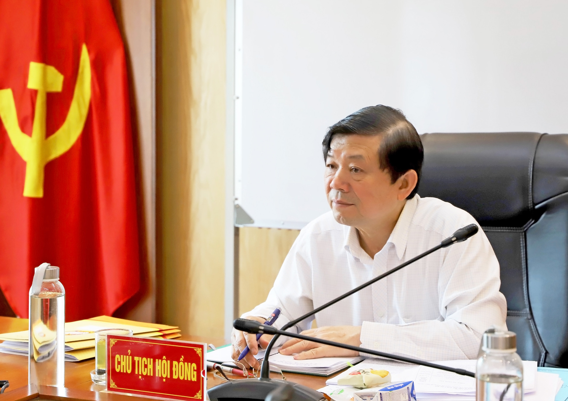 Phó Chủ tịch Ủy ban Trung ương MTTQ Việt Nam Nguyễn Hữu Dũng tại hội nghị.