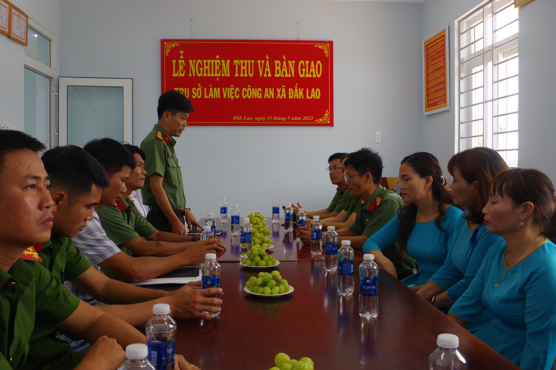 Trụ sở Công an xã Đắk Lao được xây dựng khang trang phục vụ công tác.