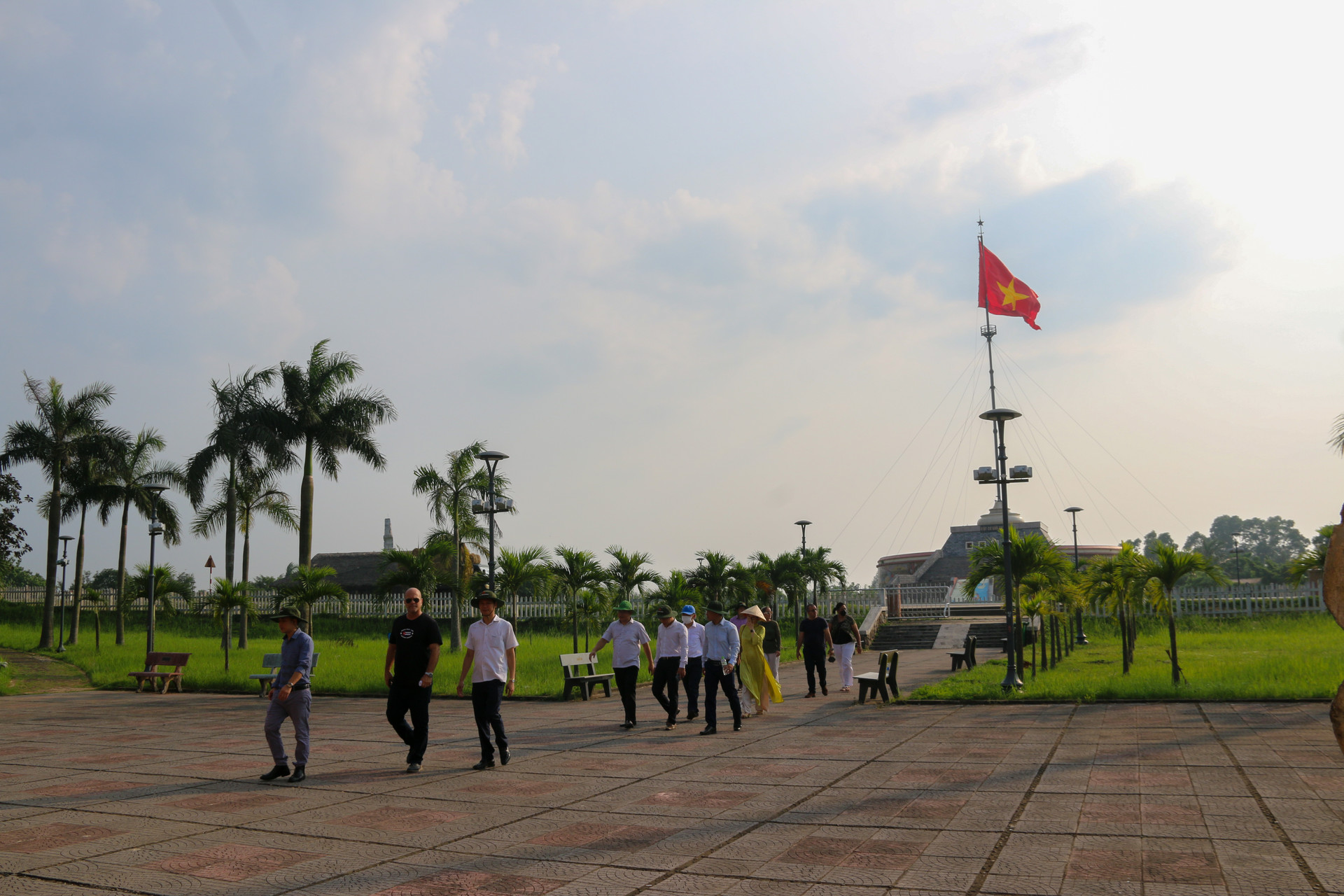 Tại di tích Quốc gia đặc biệt Đôi bờ Hiền Lương - Bến Hải.