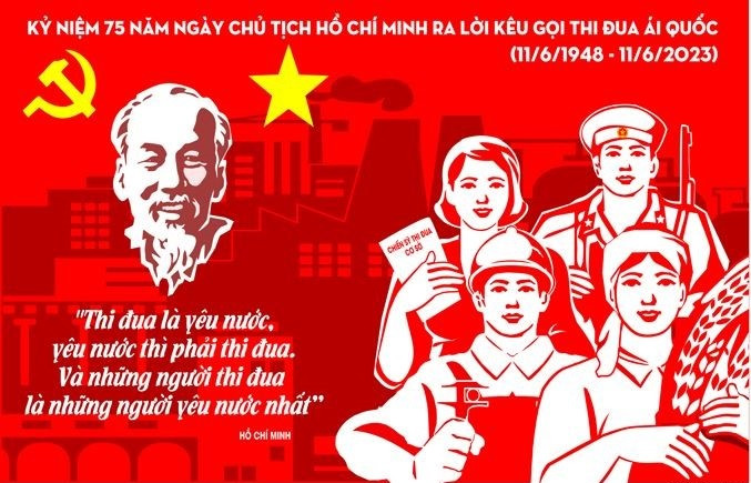 Kỷ niệm 75 năm Ngày Chủ tịch Hồ Chí Minh ra Lời kêu gọi thi đua ái quốc 11/6/1948 - 11/6/2023.