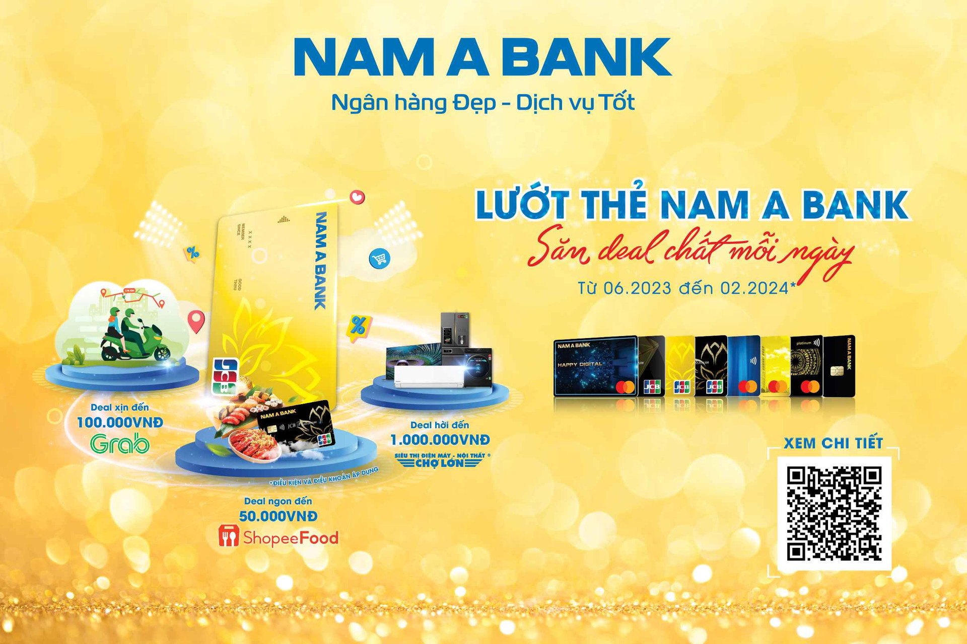 Nam A Bank triển khai hàng loạt ưu đãi thẻ tín dụng hấp dẫn dành cho khách hàng.