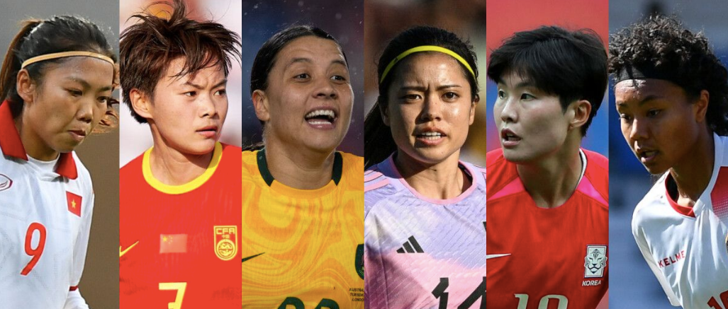 Nhóm 6 ngôi sao châu Á được kỳ vọng sẽ trở thành người hùng ở World Cup 2023 (Ảnh: AFC).