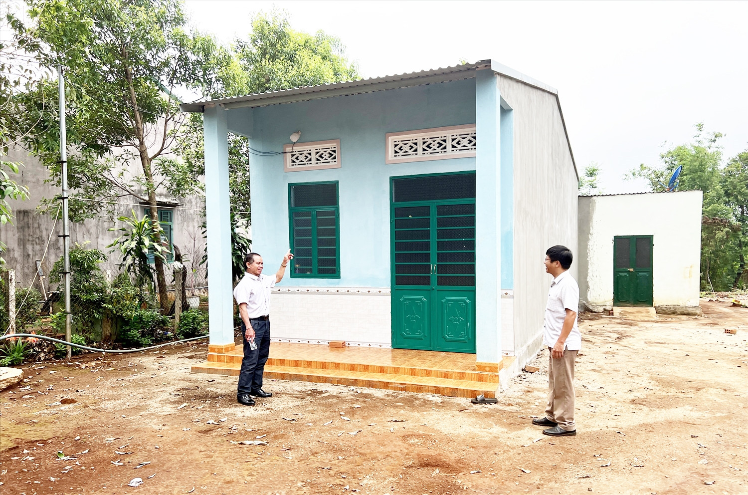 Huyện Ia Grai (Gia Lai) hỗ trợ xây dựng nhà ở cho hộ đồng bào DTTS thuộc diện thụ hưởng.