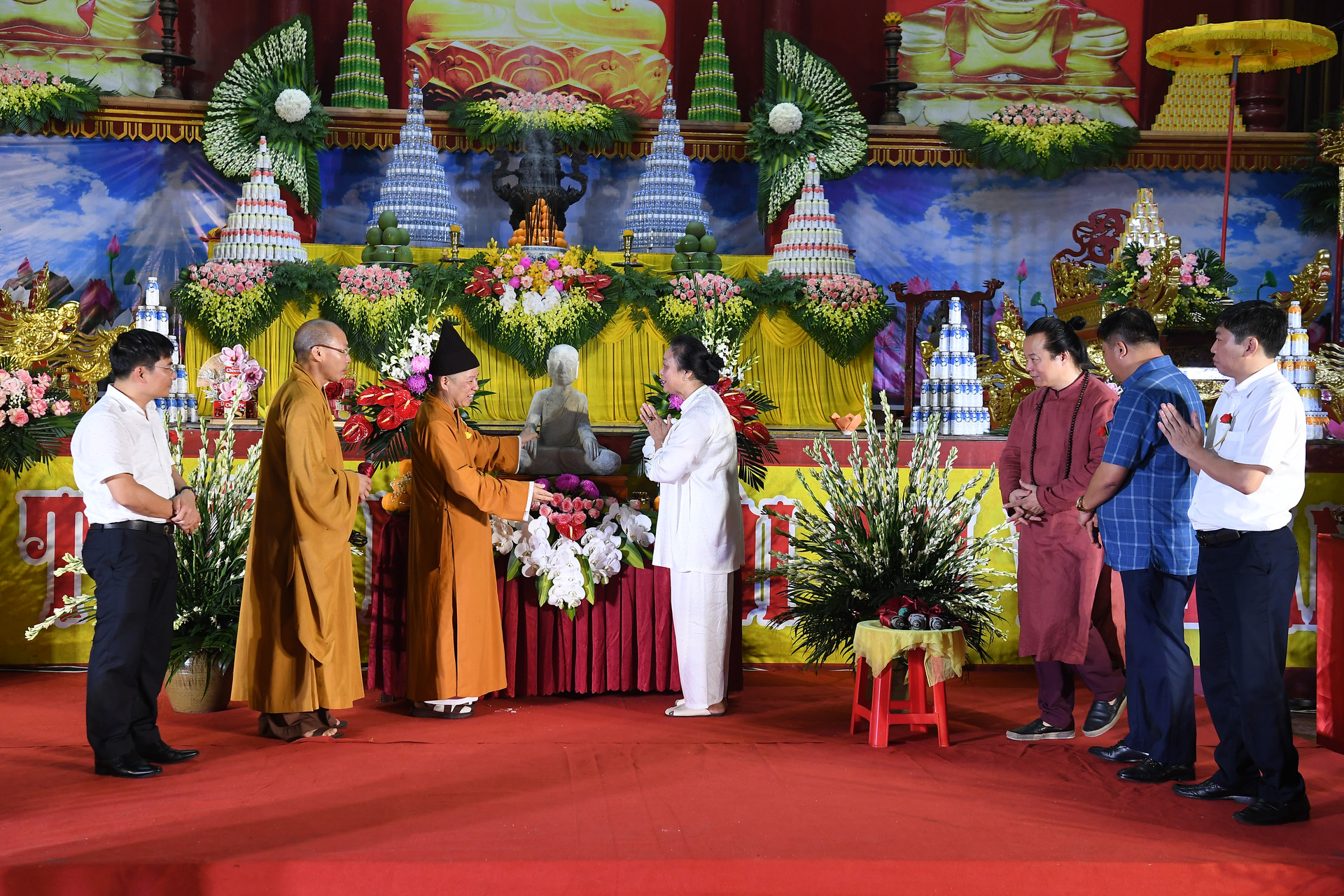 Lễ chú nguyện khai tượng Phật hoàng Trần Nhân Tông.