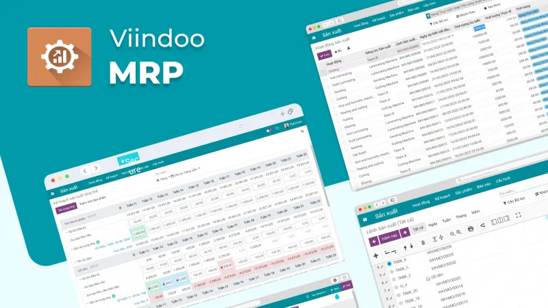 Viindoo MRP - Phần mềm Quản lý Sản xuất tích hợp.