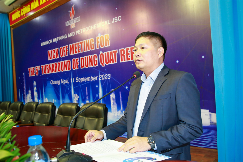 Tổng Giám đốc BSR Bùi Ngọc Dương phát biểu khai mạc buổi lễ khởi động.